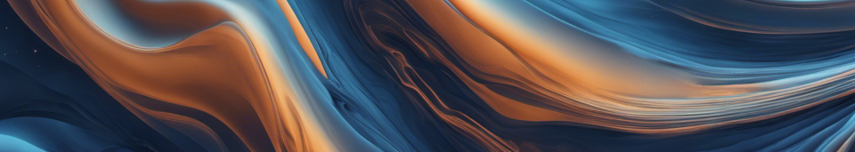 Abstract computational fluid dynamics streamlines in blue, teal and amber